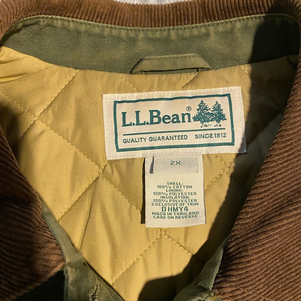 LL Bean barn coat